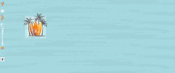 GroWidesign - beachSurfbretter Panel 75cm türkis - BIO Jersey